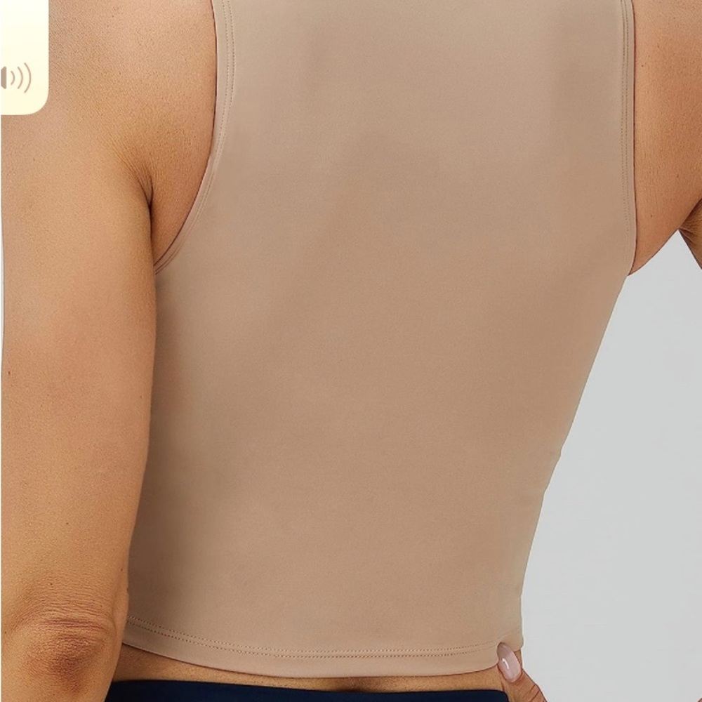 NEOSAN Sport Bras High Neck Removable Padded Yoga Crop TopsWorkout Tank Tops - Picture 3 of 5